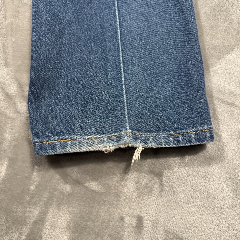 VTG Y2K Levi's 517 Bootcut Jeans Men's 33x30 Blue Medium Wash 2000's Distressed - Picture 14 of 15